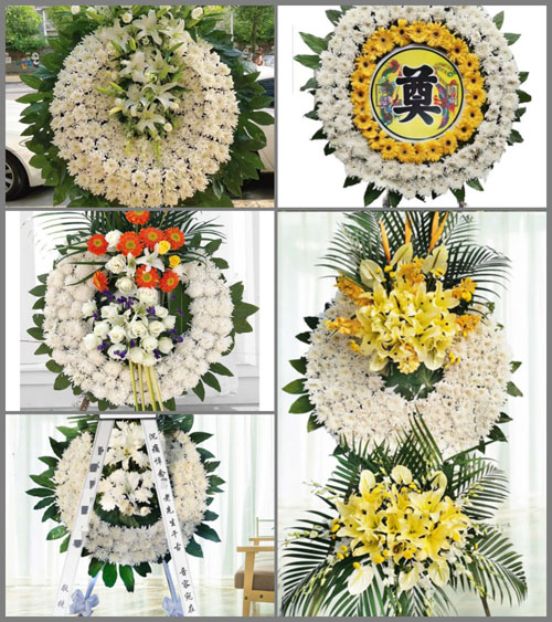 广东梅州市五华县周江镇中兴村花圈速递